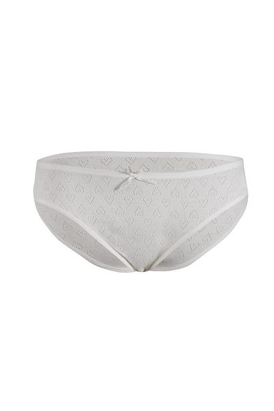 YILDIZ Σλιπ μπικίνι 12 τεμαχίων Heart Ribbed Slip Ecru 3577