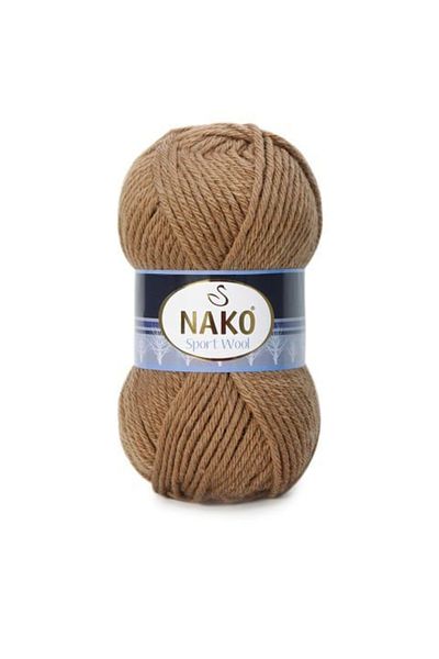 NAKO Sport Wool 10126 - 5 Pcs Bronze Scarf Beanie Poncho Cardigan Yarn