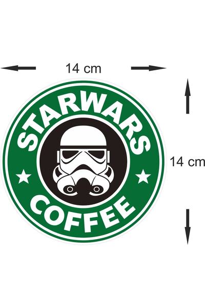 printiks 14 cm 1 buc rotund Starwars Cafea Darth Vader autocolant etichetă laptop ambalaj cadouri de petrecere