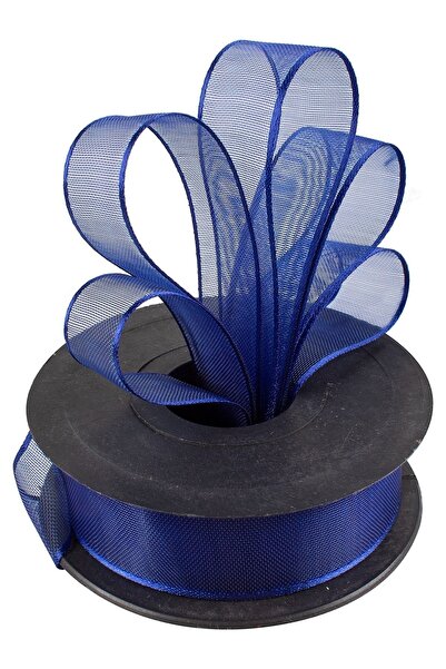 ecrin tuhafiye hobi Saks Mavi Şifon Kurdele En 2.5 Cm - Boy 20 Metre