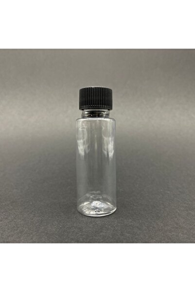Pause Art Home 30 Cc Plastik Şişe - Siyah Kapaklı - 30 Ml Kapaklı Pet Şişe 50...
