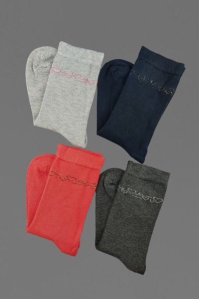 Ollero 4 Pairs Seamless Women's Bamboo Socks