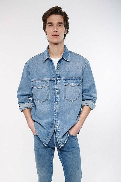 Mavi Ross Lt 90' Denim Ανδρικό Jean πουκάμισο 0210031-82947