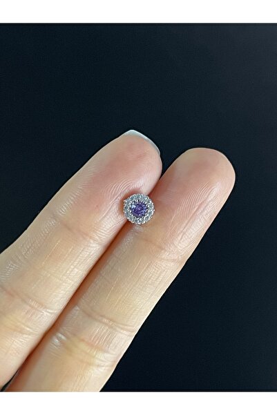 Maris by Deniz Yuvarlak Taşlı Çelik Piercing, Helix, Tragus, Kıkırdak