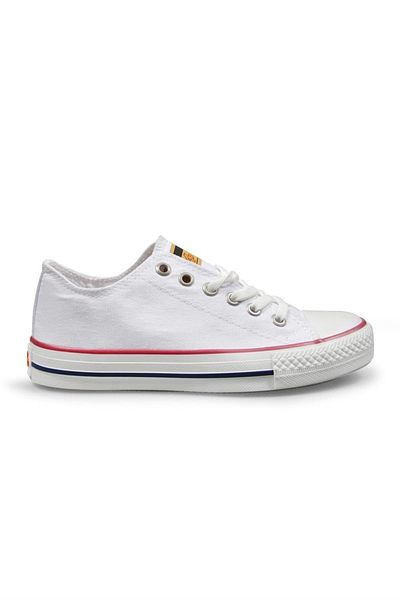 M.P. Mp Men's Lace-Up White Canvas Shoes 231-1842mr 650