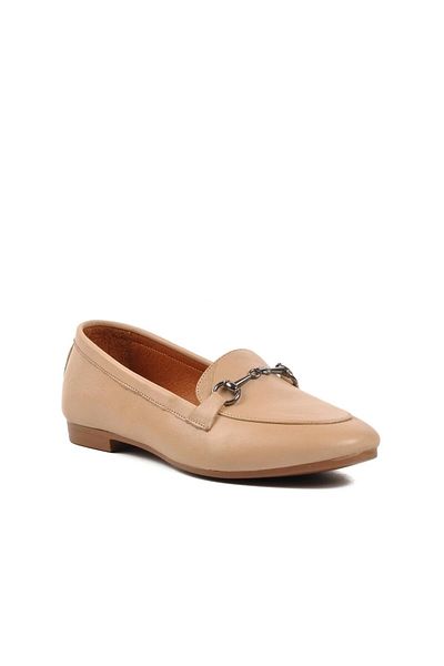 CHOPPER Loafer de damă din piele naturală bej