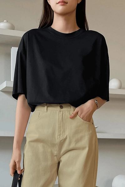 Pasage Μπλουζάκι Unisex Comfortable Cut Oversize με λεπτομέρεια εκτύπωσης