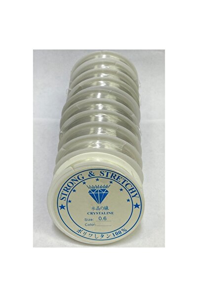 serpildüğme Esnek Lastikli Misina 0.6 Mm 10 Adet