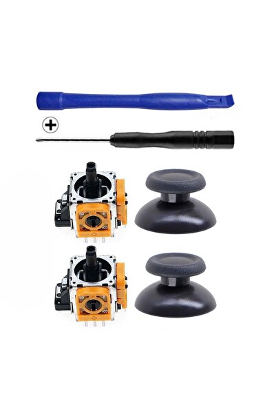 POPKONSOL Ps4 Analog Motor Ve Topuz 2+2 Tornavida Ayırıcı Set Playstation 4 K...