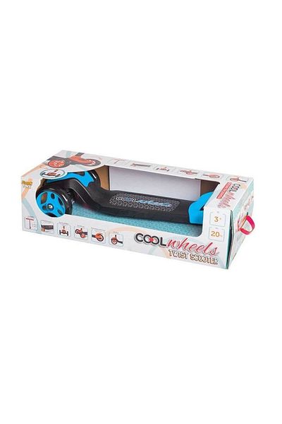 Cool Wheels Blue Twist Scooter 3 Wheel Children's Toy - Educational and Intelligence-Developing Montessori Kindergarten