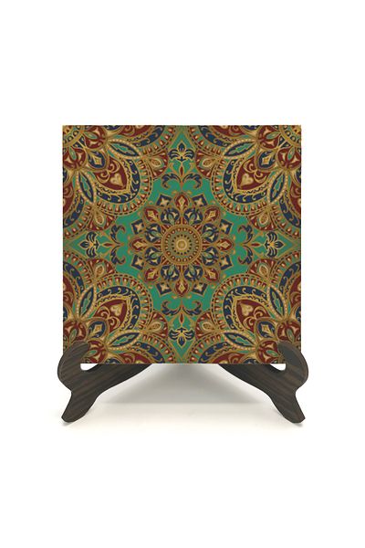 Sadrazam Επιτραπέζια βάση Mandala Pattern Printed MDF Kd-45