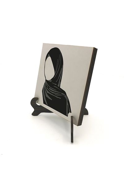 BAKSEPETE Επιτραπέζια Μονάδα MDF - Με Σχέδιο Hijab