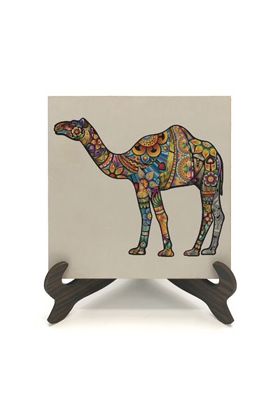 BAKSEPETE Επιτραπέζια βάση MDF με στάμπα Camel