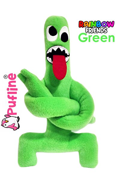 Pufline Roblox Rainbow Friends Green Peluş Oyuncak 30 Cm (dilli Versiyon)