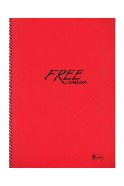 KESKİN COLOR 19x25 Cm 100 Yaprak Çizgisiz Free Notebook Plastik Kapak Telli D...