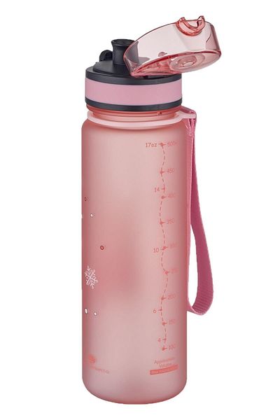 Uzspace Pink Tritan Kids Water Bottle - 0.50 L 500ml, New Collection Animals Pattern