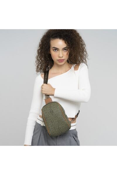 United Colors of Benetton Women's Khaki Waist Bag (Bnt819-566)