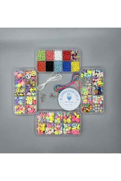 Egem aksesuar 45-частен комплект за изработка на бижута от мъниста за хоби Са...