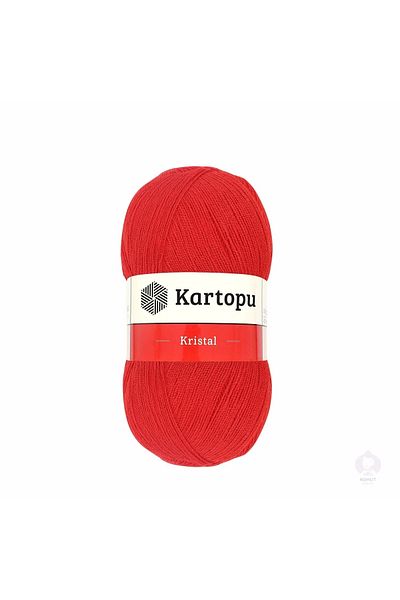 Kartopu Crystal K160 5 Pieces Fiber Thread Hand Knitting Thread Light Red
