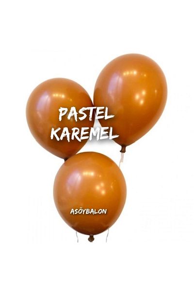 asöy Caramel Coffee Chocolate Coffee Pastel White Skin Color Balloon Chain Set