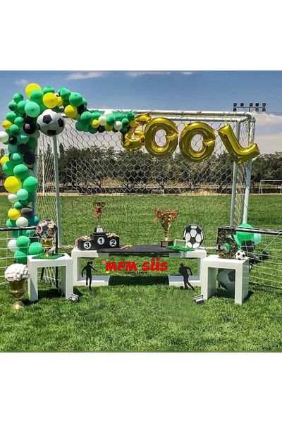 MFM Party Gool Gold Football Foil Balloon Birthday Set