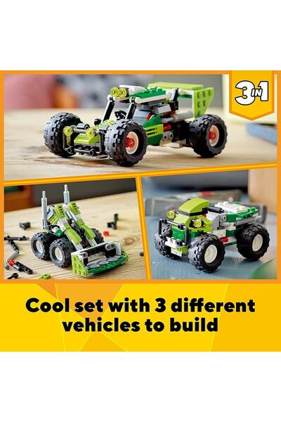 LEGO ® Creator 3’ü 1 Arada Arazi Cipi 31123-7 Yaş Ve Üzeri Çocuklar Için Bir Mini Yükleyici Ve Atv (a