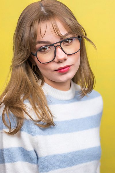 LUNOX Dina Matte Smoked Blue Light Protection Computer Screen Glasses