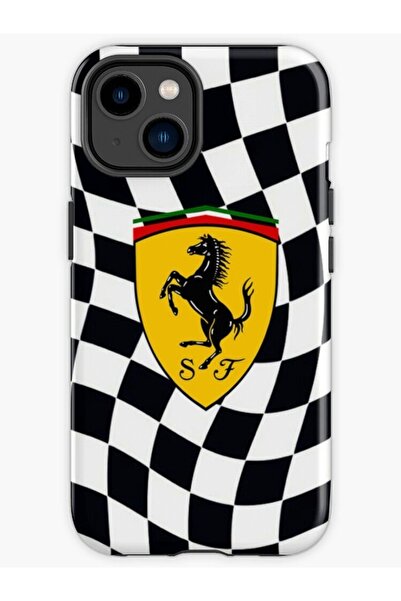 izzytech كاميرا متوافقة مع هاتف آيفون 11، موديل فيراري منقوش، الجزء الداخلي م...