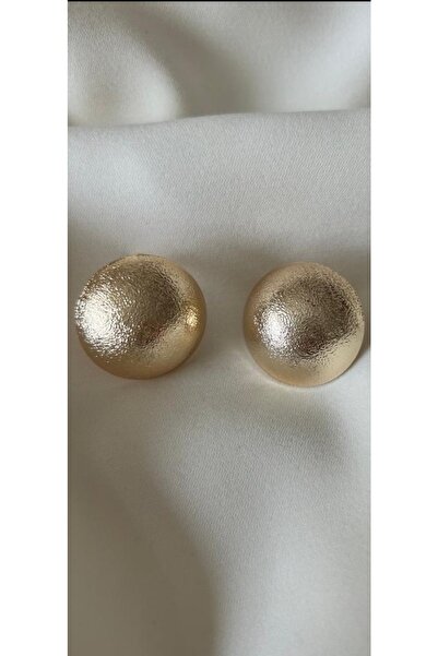 Rossetto Atelier Altın Kaplama Kumlu Top Küpe