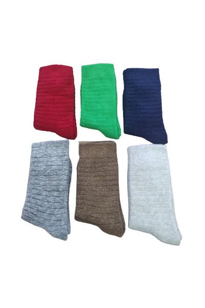 Leement socks Дамски чифт от 6 икономични дълги чорапи от обратен хавлиен памук