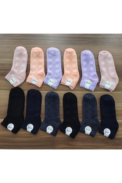 Leement socks 12 чифта бамбукови обувки с обратна хавлия за зимата