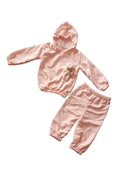 Dumledo Pudra Ayıcıklı Alt&üst Takım (6-12-18-24 Ay)