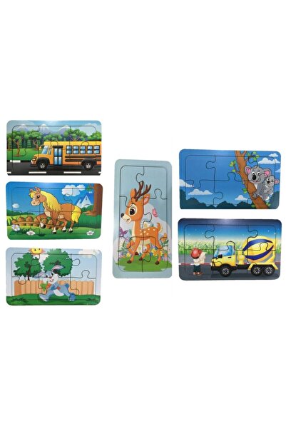 Trendy Toys بازل خشبي بازل ماي فيرست 6 قطع 18×11 سم