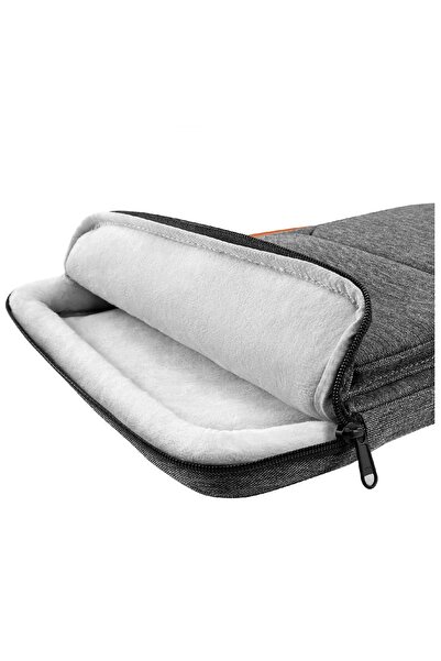 Tomtoc حقيبة كمبيوتر محمول باللون الرمادي المقاوم للماء مقاس 13 - 13.5 بوصة لجهاز Macbook Air & Pro