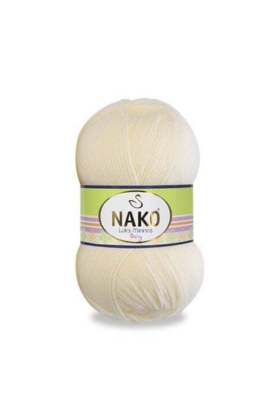 NAKO Luxury Minnoş 99064 5 قطع من خيوط الحياكة اليدوية Ecru