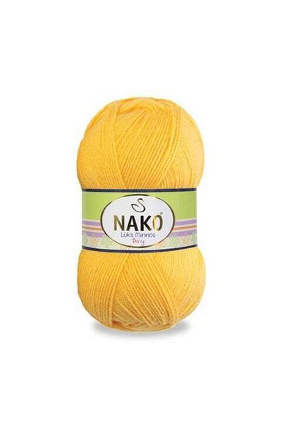NAKO Luxury Minnoş 184 5 Pieces Hand Knitting Yellow