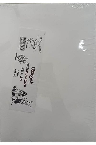 ÖZKAN 25x35 Picture Paper 100 Pieces Plain