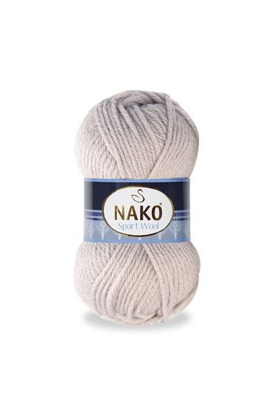 NAKO Sport Wool 3079 5 Pieces Scarf Beanie Poncho Cardigan Threads Pink Gray