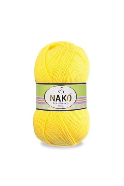 NAKO Luxury Minnoş 145 5 Pieces Hand Knitting Yarn Sweet Yellow