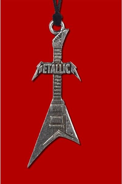 Kuzgunshop Metalilica Gitarlı Kolye
