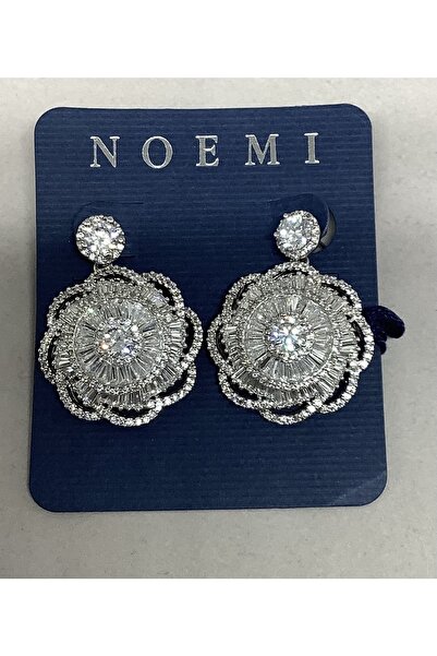 Noemi Zirkon taşlı gümüş küpe