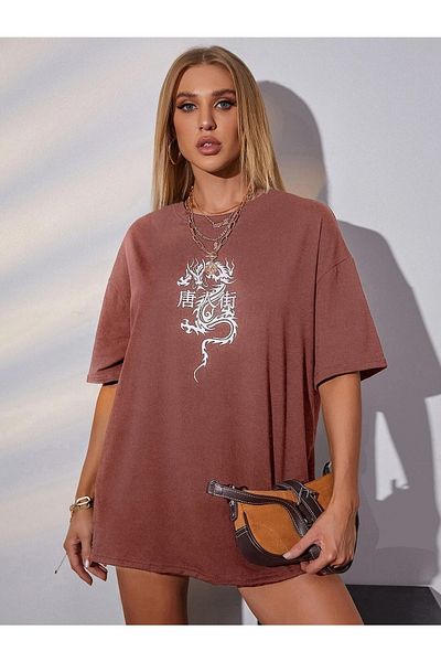DAXİS Sportwear Company Μπλουζάκι Unisex Oversize με στάμπα