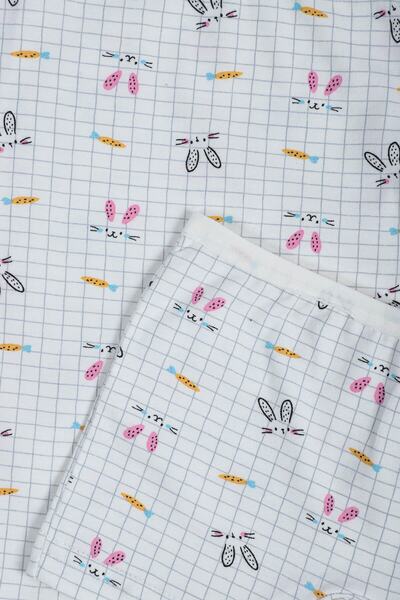 Hepsine Rakip Girl's Rope Strap Patterned Undershirt Boxer Set Cotton Soft