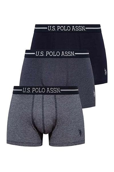 U.S. Polo Assn. Ανδρικό σετ μπόξερ 3 τεμαχίων από βαμβάκι & Lycra Polo Printed 80306
