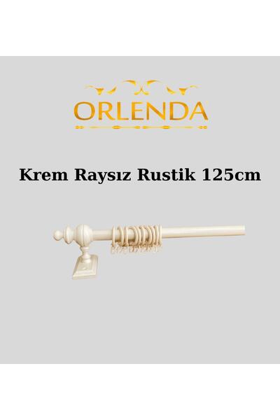Orlenda Ρουστίκ κρεμάστρα κουρτινών από αλουμίνιο με ξύλινη κεφαλή χωρίς ράγα...