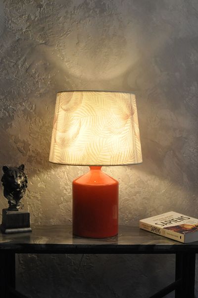 Qdec Ceramic Cube Vase Lampshade Orange - Tropical