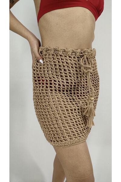 ZÜMAL Ръчно бродирана горна част на бикини, парео пола