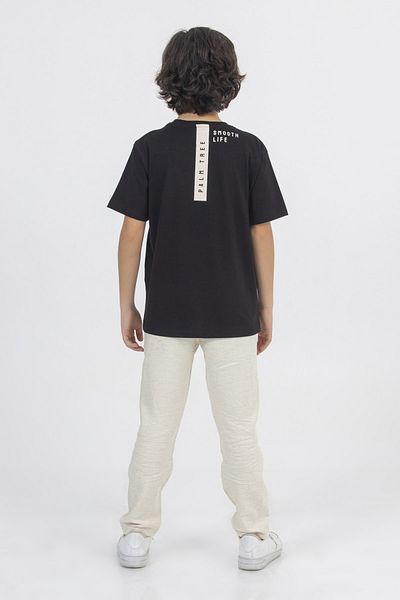 DMB BOYS & GIRLS 4-14 Years Old Cotton T-shirt Elastic Waist Linen Trousers Set