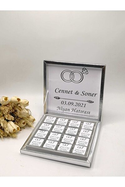 ZEKAAVM Kız Isteme Çikolatası Söz Nişan Çikolatası Karton Kutu