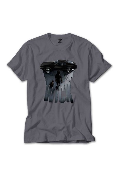 Z zepplin John Wick Car Grey T-Shirt